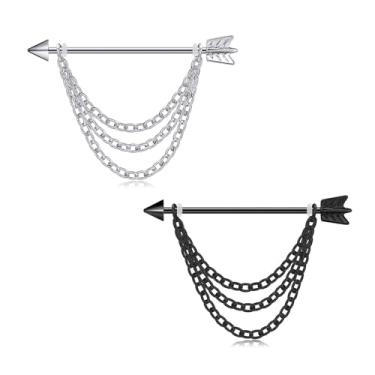 Imagem de Glupez 1/2/3/5/10 peças 1,6 mm halteres industriais Halloween aço cirúrgico CZ Ear Studs kit de anéis de orelha lábio unha cartilagem hélice lóbulo lábio nariz anéis tragus piercing corporal joia para