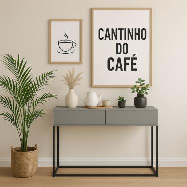 Imagem de Aparador Buffet Balcão Para Sala de Estar Cantinho Do Café