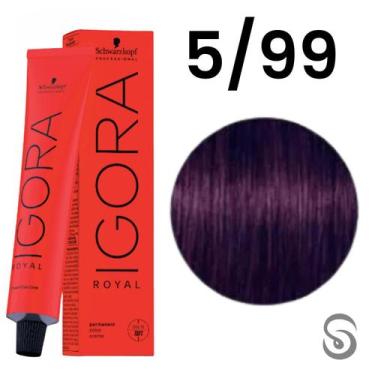 Imagem de Schwarzkopf Igora Royal Coloração 5/99 Castanho Claro Violeta Extra  6