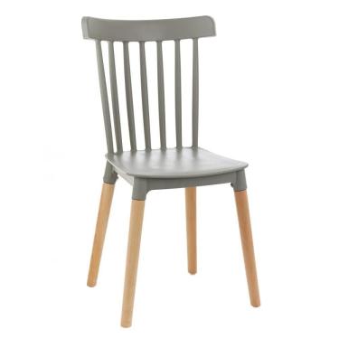 Imagem de Cadeira Windsor Cinza para Design Elegante e Confortável