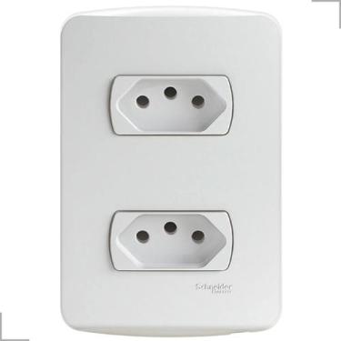 Imagem de Conjunto 2 Tomada 2P+T Miluz 10A 250V 4X2 Schneider - Schneider Eletri