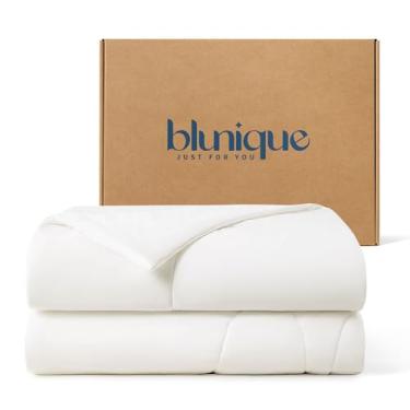 Imagem de Edredom refrescante de bambu Queen/King Size - Edredom leve de verão com tecnologia de resfriamento de dupla face e certificado OEKO-TEX, respirável que absorve a umidade para pessoas com sono quente