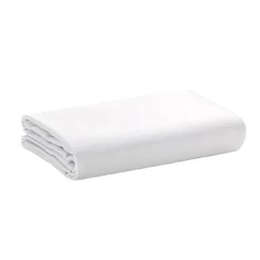 Imagem de Lençol Avulso Casal Premium Plus Sem Elástico 100% Algodão Estamparia - Branco