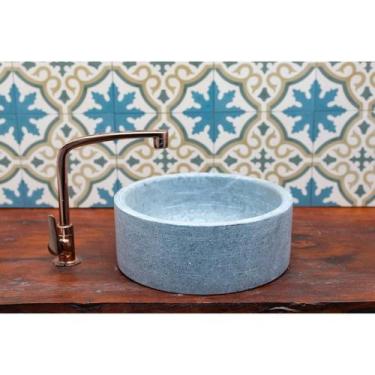 Imagem de Cuba Bojo Pia De Sobrepor Pedra Sabão Reto 30 Cm - Sao Jose