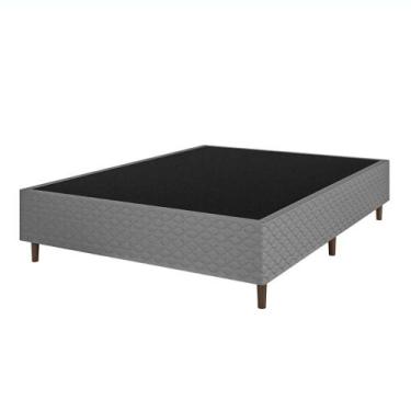 Imagem de Base Cama Box Sommier Umaflex Casal Noruega 138x38x188cm, CINZA