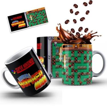 Imagem de Caneca vídeo game Super Nintendo Bomberman Retro - TackoSC