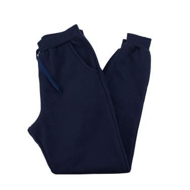Imagem de Calça Masculina Hirlogs Moletom Jogger Azul Marinho - 1624-Masculino