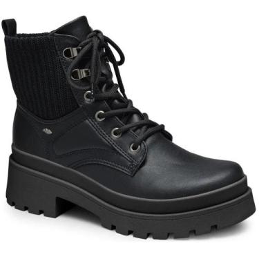 Imagem de Bota Coturno Tratorada Casual Confortável Preta Dakota, 37