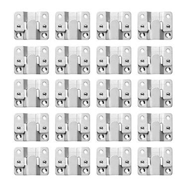 Imagem de LIKERAINY Suportes De Montagem Embutida De Metal Grande Para Serviços Pesados Conector De Intertravamento Secional Para Sofá Móveis Moldura De Foto Painel De Espelho Conexão Cabide Oculto Clipes Z 20