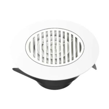 Imagem de Fenteer Grelha de ventilação circular Ventilação de ar Fácil instalação de teto ajustável para paredes de banheiro Casa Cozinha Teto, Style B