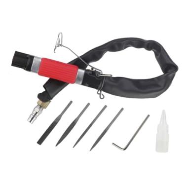 Imagem de Ｂｅｓｇａ Máquina de lixar pneumática com ferramenta, entrada de ar de 1/4, multifuncional para polimento de madeira, remoção de ferrugem em metal,