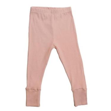 Imagem de Calça Infantil Canelada Basic - Blumen Baby, Rosê, 1 ano