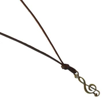 Imagem de Colar Couro Clave de Sol - Vorax Acessórios