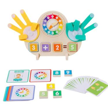 Imagem de Blocos Educativos de Contagem Numérica para Crianças | Brinquedo Educativo de Matemática com Relógio e Blocos de Contagem | Material Escolar Portátil para Jardim de Infância dos 3 aos 8 Anos