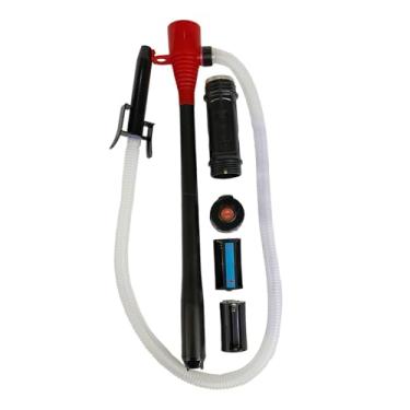 Imagem de JicSuXi Ferramenta de troca de óleo fluido Bomba de fluido útil Bomba de óleo de engrenagem Universal Portátil Versátil 60 cm Transferência de combustível, Branco, Vermelho