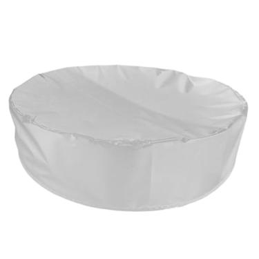 Imagem de Dynwave Capa redonda para piscina, capa para caixa de areia, cobertura, protetor para piscina inflável, areia e brinquedos longe de poeira e chuva, jardim, Lasca 160x30cm