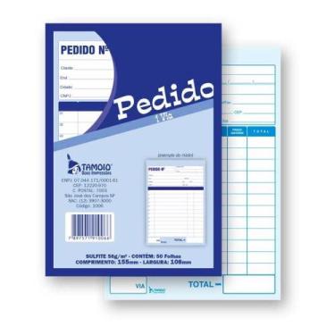 Imagem de Bloco Pedido 1/36 Tamoio 1 Via Pequeno 50 Folhas 1006