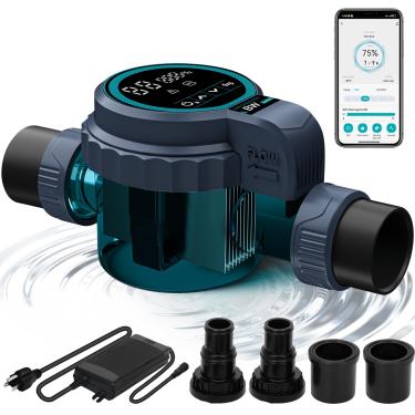 Imagem de Fengind Sistema de Cloração Inteligente para Piscina de Água Salgada, Piscina de Até 21.100 Galões, Sistema Gerador de Cloro de Sal, Wi-Fi Integrado E Controle Remoto Por Aplicativo, Gerador de Cloro