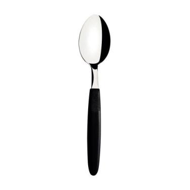 Imagem de Kit - 24 Colheres De Mesa Ipanema Com Lâmina Em Aço Inox Cabo Preto Cp