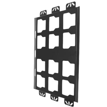 Imagem de Jiawu Placa de Montagem de Embalagem para Armazenamento de Ferramentas e Siste ma de Organização, Base de Montagem de Caixa de Ferramentas Em Tamanho Real (Placa completa) (Preto)