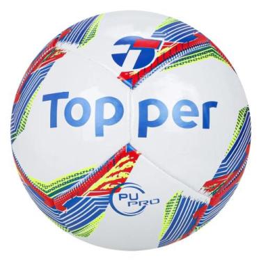 Imagem de Bola Futebol Society Profissional Topper Samba Pro Sintético, Único, B