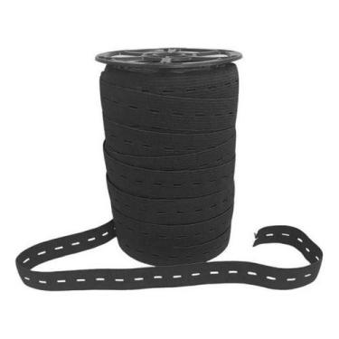 Imagem de Elastico Aurata Zanotti 20 Preto 18mm Rolo 50mts - no-brand