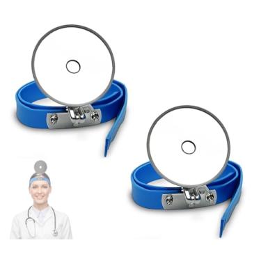 Imagem de Ace Crew Realistic Dr. Head Mirror for Doctor Costume, Dr Head Mirror Costume, Dental Head Mirror Reflector, Medical Doctor Examination Light Physician Nose Ear, One Size Fits Most