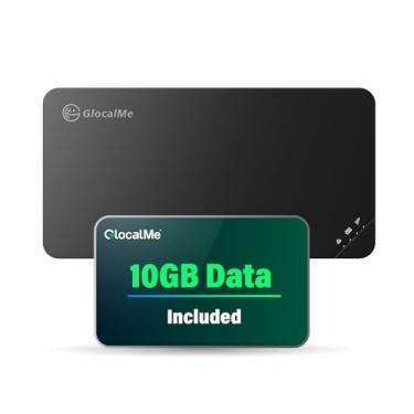 Imagem de GlocalMe Dispositivo hotspot móvel U3 com dados de 10 GB dos EUA, 30 dias, ponto de acesso Wi-Fi portátil para viagens em mais de 200 países, sem necessidade de cartão SIM, seleção automática de rede