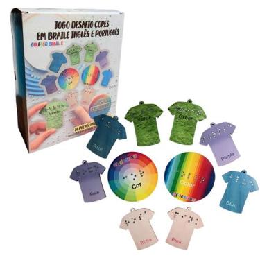 Imagem de Jogo Educativo Infantil Cores em Braille Ingles Exclusivo - Coleção Te
