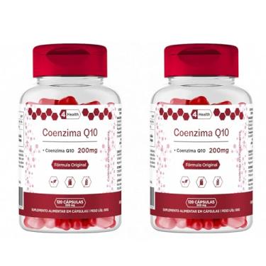 Imagem de Coenzima Q10 200mg – 120 Cápsulas | Alta Concentração - 4 Health (2POTES)