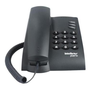 Imagem de Telefone Fixo Pleno Com Fio Preto Intelbras
