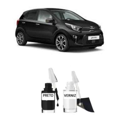 Imagem de Tinta Tira Risco Kia Picanto Preto Galaxia
