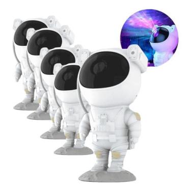 Imagem de Luminaria Mesa Galaxia Estrelas Usb Astronauta Projetor Cor - Shopbr