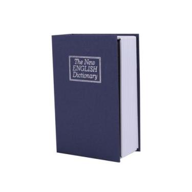 Imagem de Cofre Metal Camuflado Porta Joias Guarda Valores Em Formato De Livro D