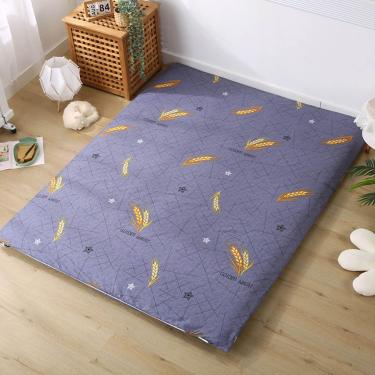 Imagem de Colchão Futon Japonês Traditiol 100% Algodão,capa De Colchão De Piso Futon Com Zíper Duplo,lavável Na Máquina,capa Protetora De Colchão Tatami