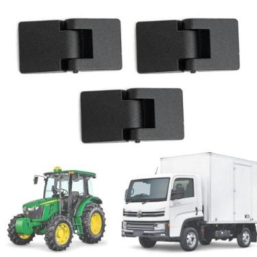 Imagem de Kit 3 Dobradiças Externa Porta Agrícola Baú Cabine Uso Geral - UN / 3 