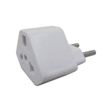 Imagem de Plug Adaptador de Tomada Branco 20A Universal - TR