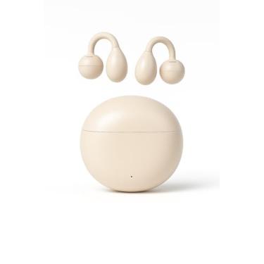 Imagem de ShareHag Fones de ouvido sem fio de encaixe de anel aberto, conforto sem pressão, leve e seguro, compatível com óculos/brincos, para viagens e exercícios, branco