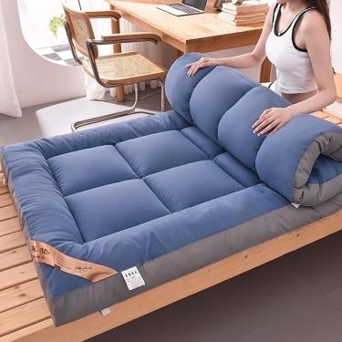 Imagem de Colchão Futon Confortável Acolchoado Colchão De Chão Japonês Cama Acolchoada Colchão Topper Extra Grosso Dobrável Almofada De Dormir Respirável Espreguiçadeira De Pi, 01, 90x190cm