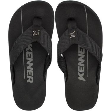 Imagem de Sandália De Dedo Kenner NK6 PRO Clássica Masculina, Preto, Preto, 42