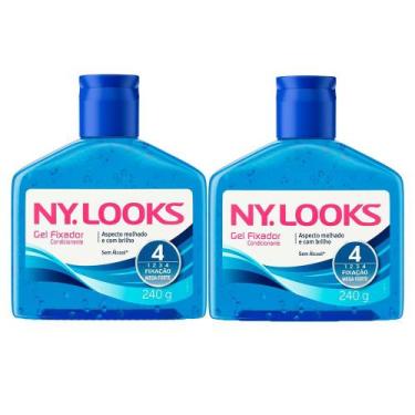 Imagem de Kit 2 Gel Condicionador Fixador Ny Looks Fator 4 240g