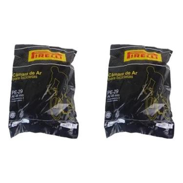 Imagem de 2X Par Câmara De Ar Mtb Pirelli Aro 29 Bico Grosso 48Mm Tipo