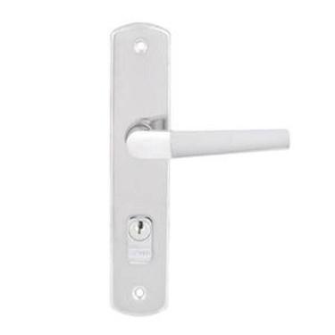 Imagem de Fechadura Para Porta De Entrada Cromado 40mm Comum Com Espelho Popline - Soprano