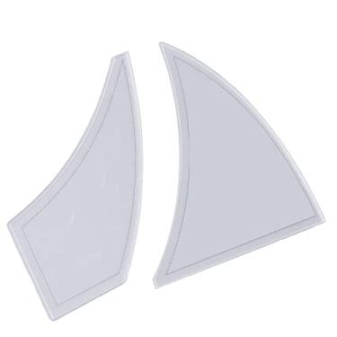 Imagem de Yctze 2PCs Régua de Costura de Acrílico Régua de Modelo de Cata - para Acolchoar e Alfaiataria Precisos - Tamanhos de 12 Polegadas e 14 Polegadas para Designers e Entusiastas de Bricolage