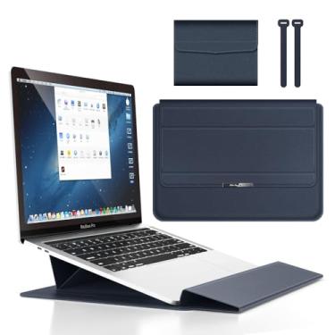 Imagem de Capa Pasta KingShield EcoStyle para Notebook, MacBook Air 15, Pro 16, e Galaxy Book 3, 4, Tab S11 Ultra 15/15.6 Polegadas, Azul