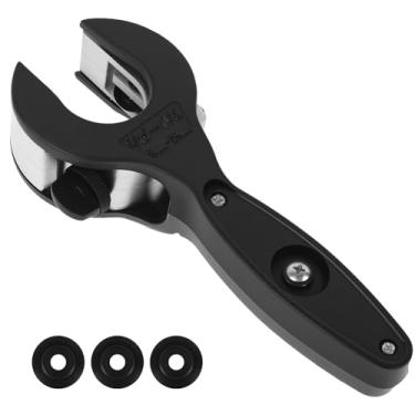 Imagem de Cortador de tubo de catraca – Cortador de tubo de cobre ajustável de 5/40.6 cm a 1-1/20.3 cm, cortador compacto de tubo de curta distância com 3 lâminas de substituição para cortar tubos de cobre e