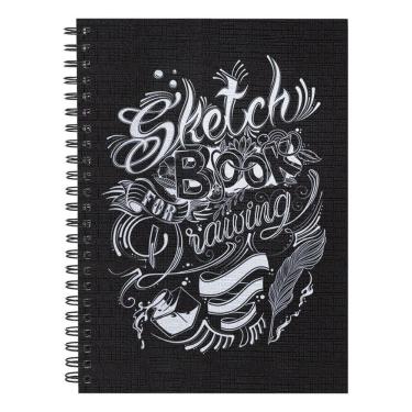 Imagem de 3X Sketchbook Caderno Desenho 100 Págs 50 Folhas A4 180G