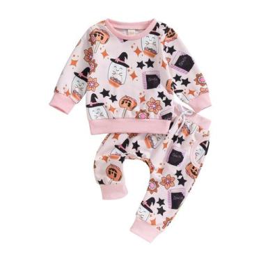 Imagem de Conjunto de calças de bebê YINGISFITM Toddler Girl Halloween