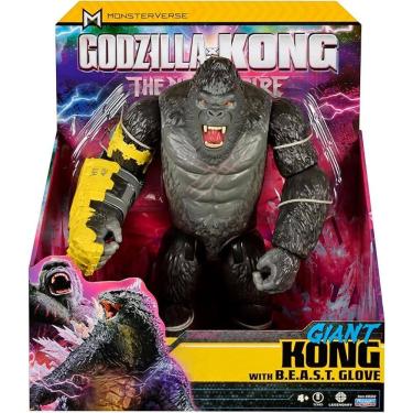 Imagem de Godzilla Vs Kong Gigante Kong 35 cm Articulado Com Som e Luz – Mega Soco - Sunny