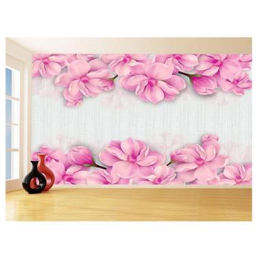Imagem de Papel De Parede 3D Floral Textura Sala Flores 3,5M Xfl324